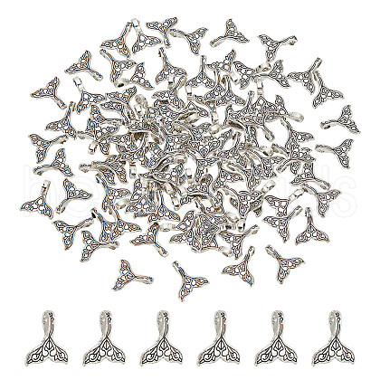 HOBBIESAY 100Pcs Tibetan Style Alloy Pendants FIND-HY0003-83-1