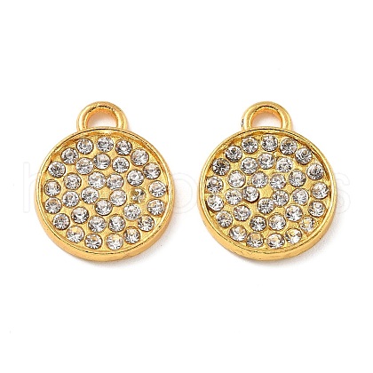 Alloy Grade A Rhinestone Pendants RB-D314-07G-1