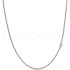 Beebeecraft 1Pc 925 Sterling Silver Rope Chain Necklaces NJEW-BBC0001-16P-02-1