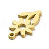 304 Stainless Steel Charms STAS-D036-02G-2