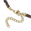 4Pcs 4 Styles Electroplated Natural Shell Pendant Necklaces NJEW-JN05221-5