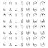 WADORN 2850pcs 7 Styles Stainless Steel Four Claw Nail FIND-WR0011-63-2