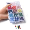 450Pcs 15 Style Electroplate Glass Beads Strands GLAA-YW0001-60-5