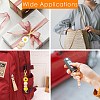 Silicone Round Flower Beads Pendant Decoration HJEW-CJ00033-7
