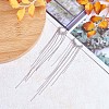 Anti-Tarnish Rhodium Plated 925 Sterling Silver Chain Tassel Dangle Hoop Earrings JE1038A-5
