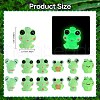 36Pcs 6 Styles Frog Luminous Resin Display Decorations RESI-SZ0003-45-2