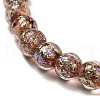 Handmade Dichroic Foil Glass Beads Strands DICH-U001-02F-3