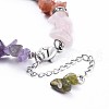 Chip Natural & Synthetic Mixed Stone Bracelets X-BJEW-JB04394-3