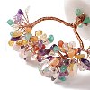 Natural Gemstone Chips and Natural White Jade Pedestal Display Decorations DJEW-G027-14RG-4