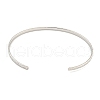 Non-Tarnish Textured 304 Stainless Steel Wrap Cuff Bangle for Women BJEW-P331-19P-3