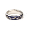 Non-Tarnish Heart Beat Mood Ring RJEW-L058-02P-2