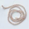 Electroplate Glass Beads Strands EGLA-R048-3mm-33-2
