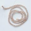 Electroplate Glass Beads Strands EGLA-R048-3mm-33-2