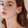 Beebeecraft 4pairs 2 Styles 304 Stainless Steel Hoop Earrings EJEW-BBC0001-44-6