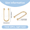 SUPERFINDINGS 10Pcs Alloy Bikini Clips FIND-FH0009-23LG-2