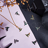 Beebeecraft 9Pcs 3 Colors Brass Micro Pave Colorful Grade AAA Cubic Zirconia Pendants KK-BBC0015-44-4