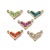 304 Stainless Steel Rhinestone Pendants STAS-L283-34G-1