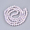Electroplate Glass Beads Strands EGLA-T019-07B-2