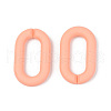 Opaque Spray Painted Acrylic Linking Rings OACR-T024-02-I02-2
