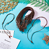 Eco-Friendly Korean Waxed Polyester Braided Adjustable Necklace Makings NJEW-TAC0015-01-4