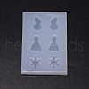 Christmas Theme DIY Earring Silicone Molds DIY-TAC0013-29-1