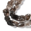 Raw Rough Natural Smoky Quartz Beads Strands G-B065-C17-4