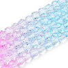 Transparent Glass Beads Strands GLAA-E036-07S-2