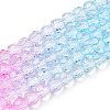 Transparent Glass Beads Strands GLAA-E036-07S-2