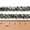 Natural Green Spot Jasper Beads Strands G-H078-C27-01-5