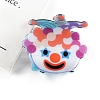Cartoon Clown PVC Claw Hair Clips PW-WG11229-01-1