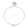 Brass Charm Necklace BJEW-Q350-07A-P-3