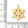 304 Stainless Steel Pendants STAS-Z120-01F-G-3