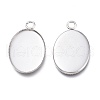 304 Stainless Steel Pendant Cabochons Settings for Fashion Jewelry STAS-M283-03P-D-2
