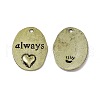 Tibetan Style Alloy Pendants PALLOY-D014-19AB-1