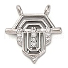 Brass Micro Pave Cubic Zirconia Pendants KK-K339-10A-02-1