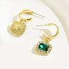 Geometric Square Alloy Stud Earrings QF1069-3