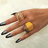 2Pcs Resin Finger Rings Sets FS-WG878B8-01-2