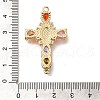Rack Plating Brass Micro Pave Cubic Zirconia Links X-KK-P287-51G-04-3