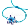 Adjustable Nylon Cord Link Bracelets BJEW-MZ00162-02-3