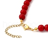 Leaf Alloy Enamel Pendant Necklaces for Women NJEW-JN05349-01-5