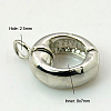 Brass Magnetic Clasps with Loops KK-H697-P-FF-3