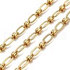 Brass Textured Oval Link Chains CHC-C014-20G-1