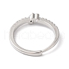 Rack Plating Brass Clear Cubic Zirconia Constellation Adjustable Rings for Women RJEW-S407-08P-01-3