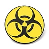 Radioactive Sign Enamel Pin JEWB-D018-02A-EB-1