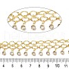 2-Row Brass Textured Oval Link Chains CHC-L053-01G-02-2