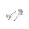 925 Sterling Silver Stud Earring Findings STER-A003-26-2