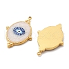 IP Plating(IP) 304 Stainless Steel Enamel Pendants STAS-A103-01G-03-2