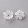 Frosted Acrylic Bead Caps MACR-S371-07A-701-2