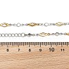 Rhombus 304 Stainless Steel Link Bracelets X-BJEW-N287-20-4