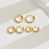 3 Pairs Vintage Smooth Brass Hoop Earring Sets MK3125-2-4